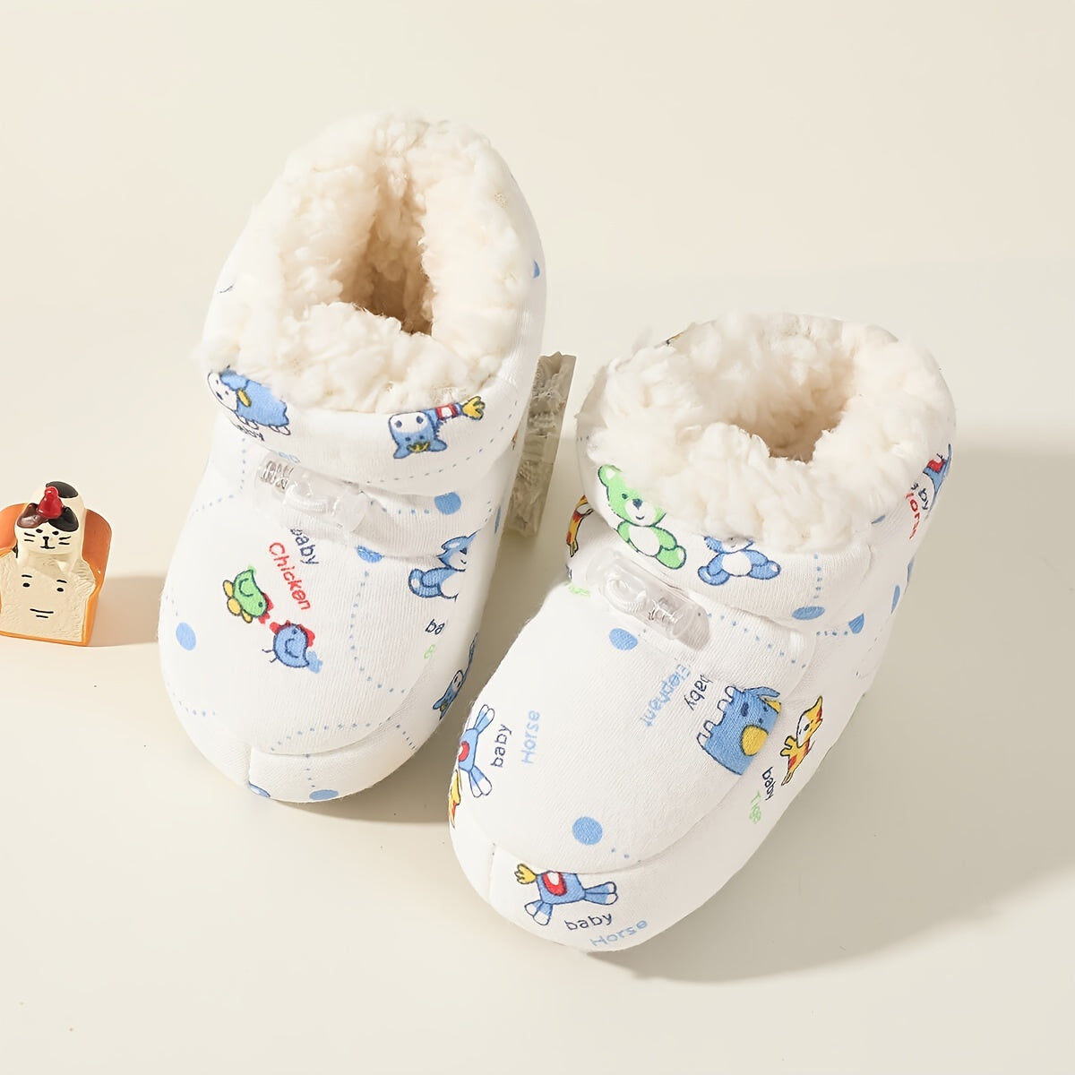 Schattige comfortabele instap fleece laarsjes voor baby jongens en meisjes - Happie