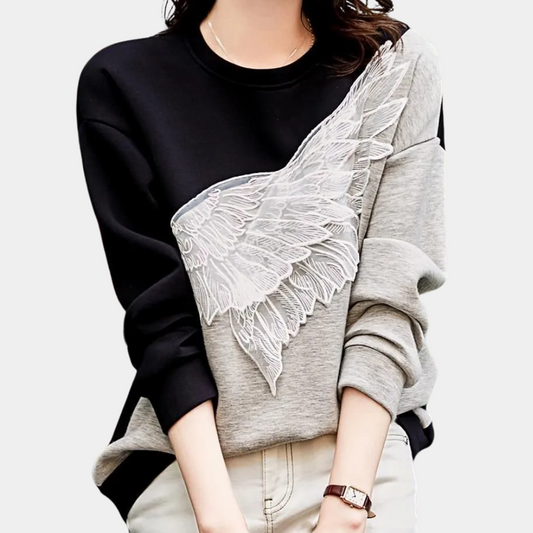 Despina - Dames sweatshirt met colorblock