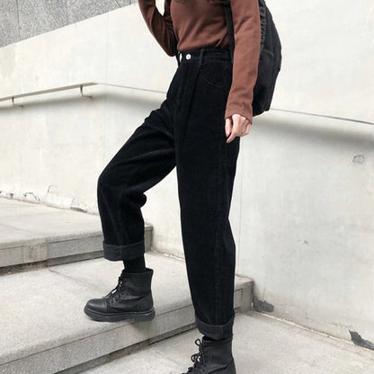 Ximena - Corduroy broek met wijde pijpen voor dames