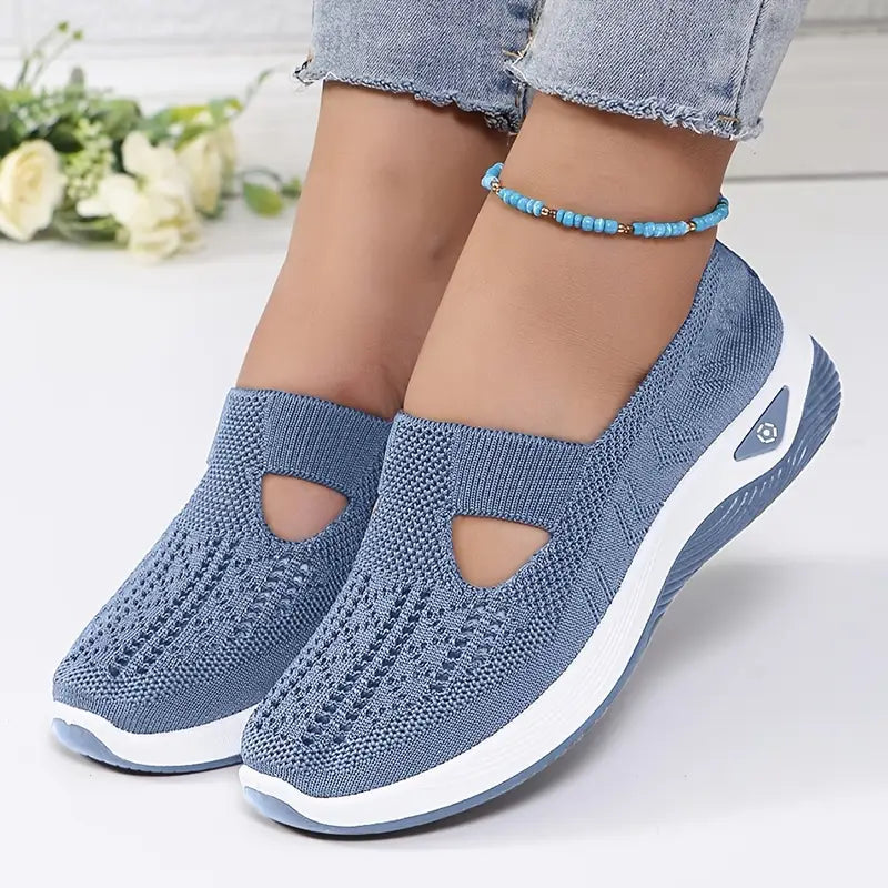Serilda - Luchtige slip-on sneakers met sleehak voor dames
