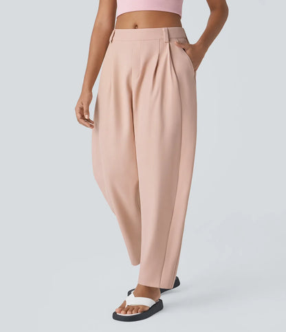 Claudia - Losvallende damesbroek met hoge taille