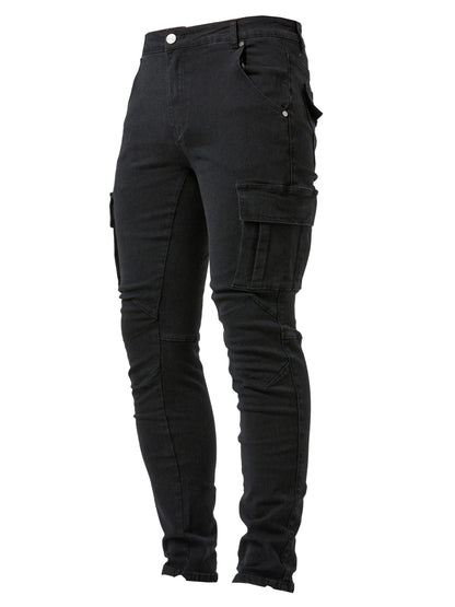 Julio - Streetstyle High Stretch Cargo Jeans voor Mannen met Meerdere Zakken