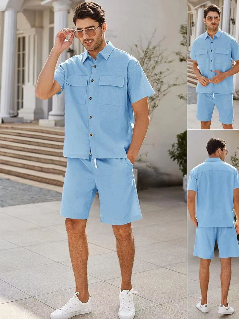 Geoffrey - Casual zomer tweedelige set voor heren