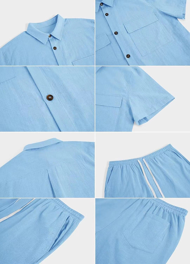 Geoffrey - Casual zomer tweedelige set voor heren