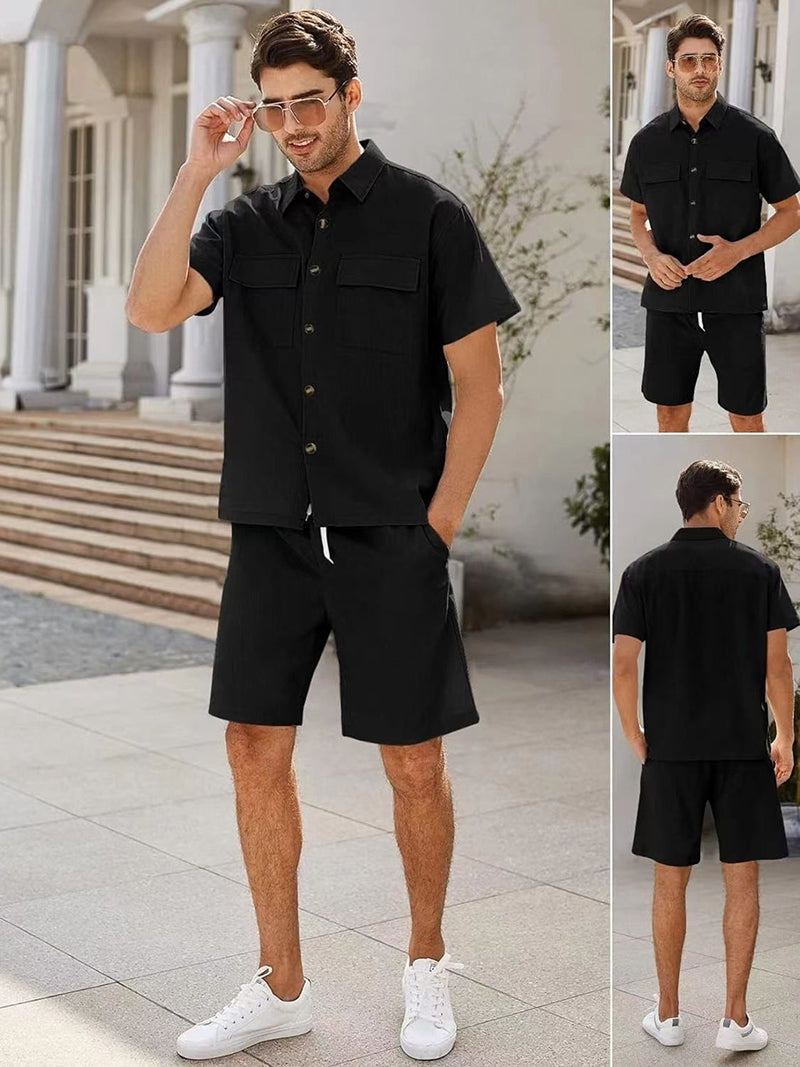 Geoffrey - Casual zomer tweedelige set voor heren