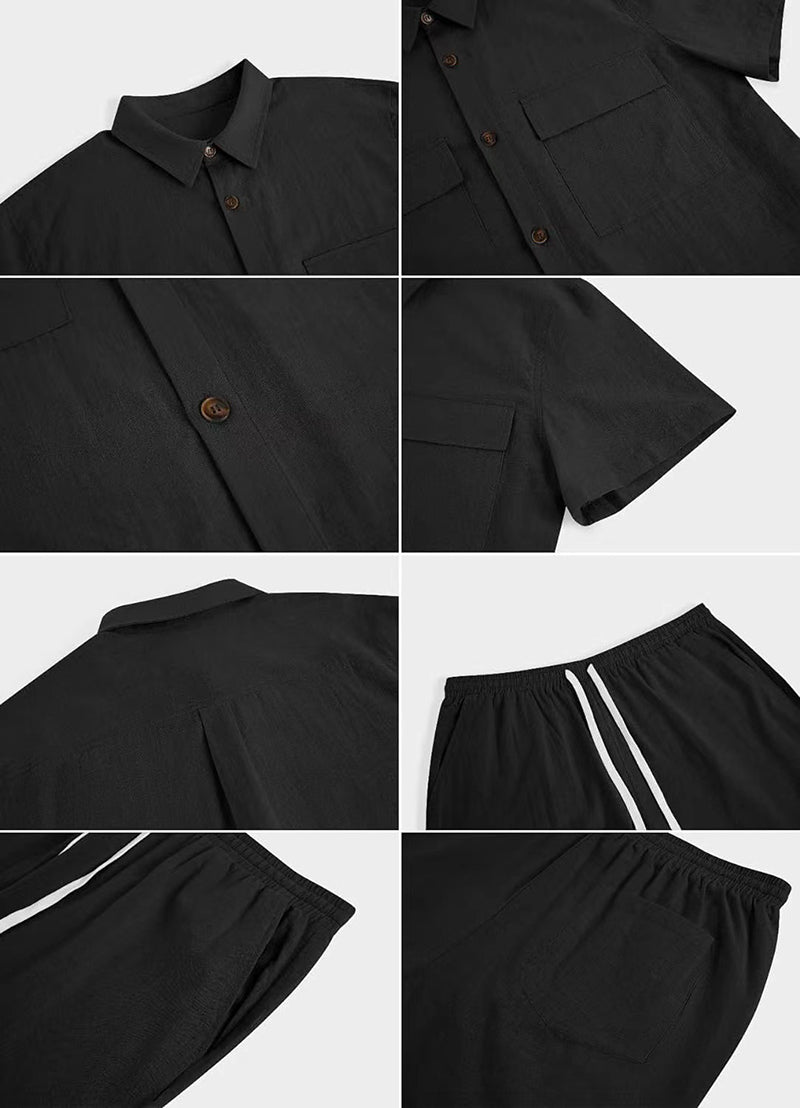 Geoffrey - Casual zomer tweedelige set voor heren