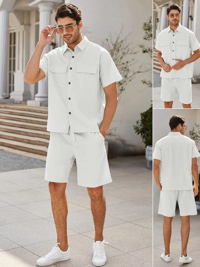 Geoffrey - Casual zomer tweedelige set voor heren