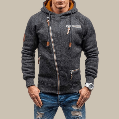 Hoodie vest met capuchon en rits voor heren - Avriel