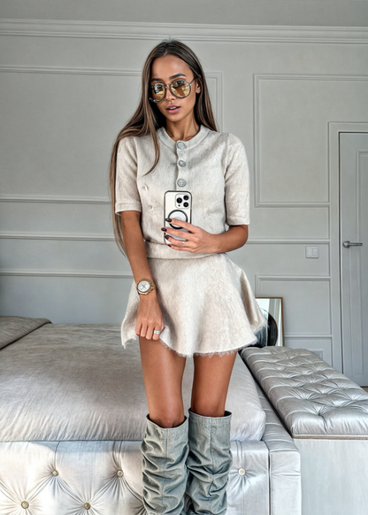 Ranna - Dames dikke top en rok set