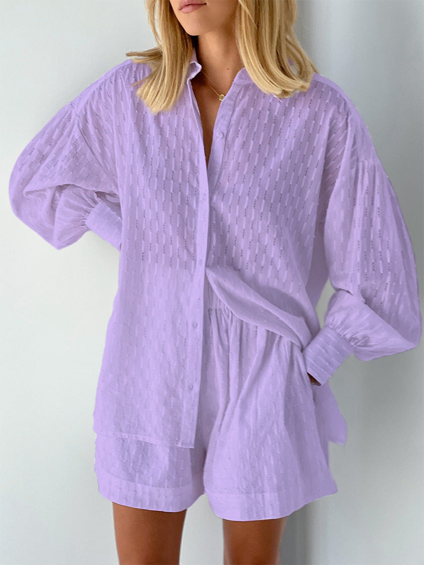 Camilla - Dames set met losvallende blouse en luchtige short
