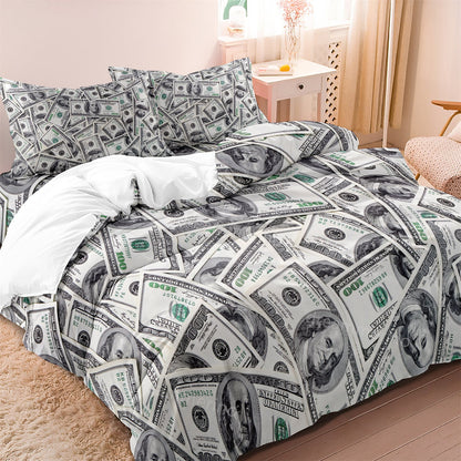 CoolCovers - Dekbedovertrek kids Rich Dollars Beddengoed Set Kinderkamer tiener