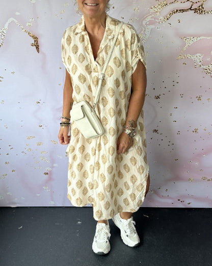 Paula - Zomerjurk met kraag en luchtige pasvorm voor dames