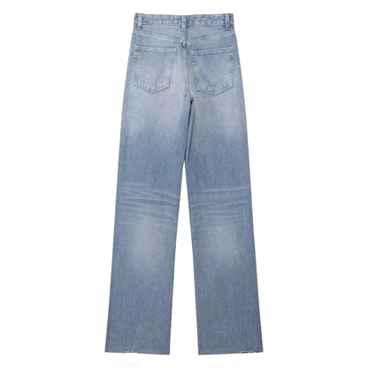 Fae - Flare damesjeans met hoge taille