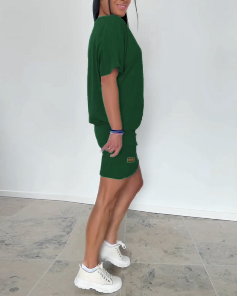 Katarzyna - Casual damesjurk met t-shirt look
