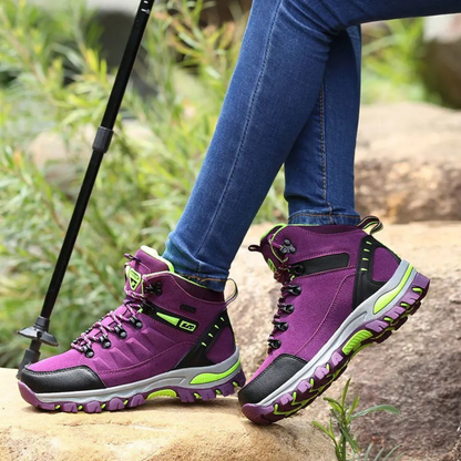 Orthopedische wandelschoenen met vetersluiting voor heren - Joab