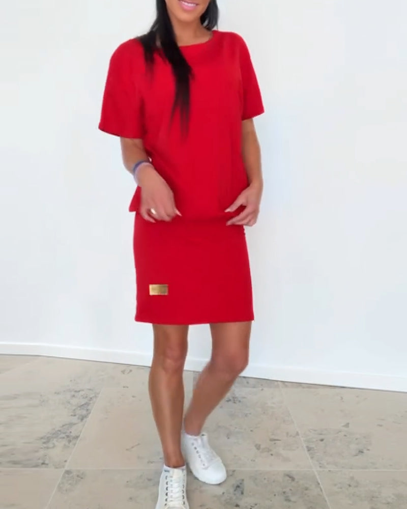 Katarzyna - Casual damesjurk met t-shirt look