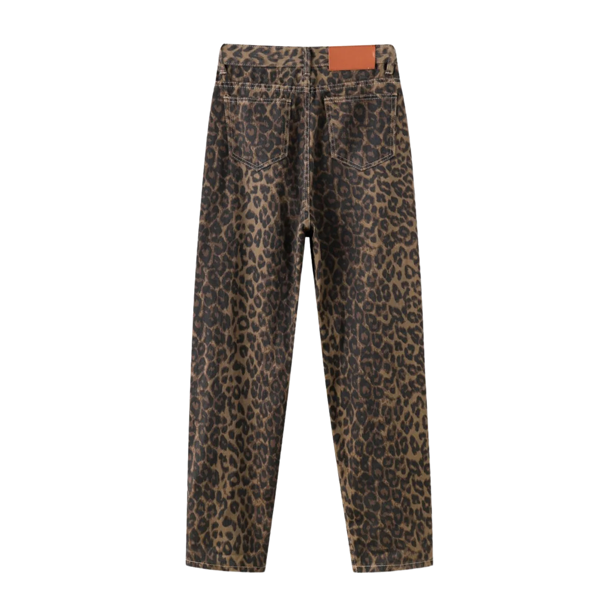 Farra - Dames retro luipaard jeans