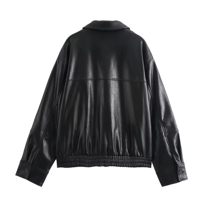Mideah - Luxe leren damesjas