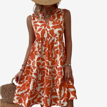 Ewa - Zomerjurk met v-hals voor dames