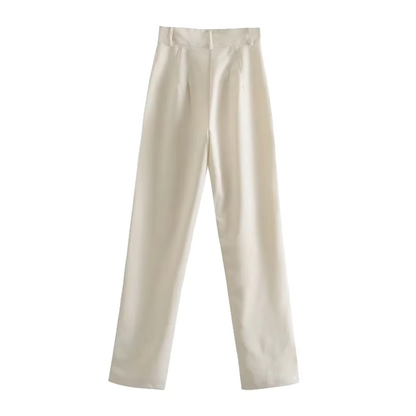 Larga - Dames casual broek beige