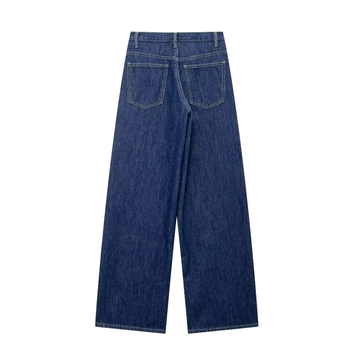 Nonna - Baggy jeans met kromme taille donker denim