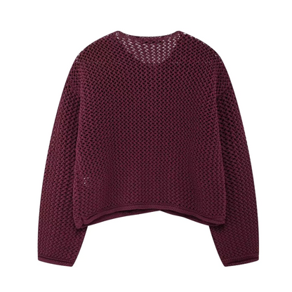 Zenry - Gebreid en geknoopt damesvest met charme