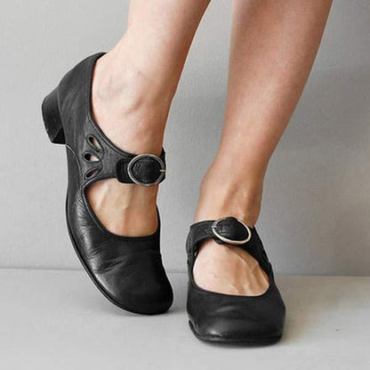 Zephyra - Elegante Orthopedische Vintage Schoenen Met Band