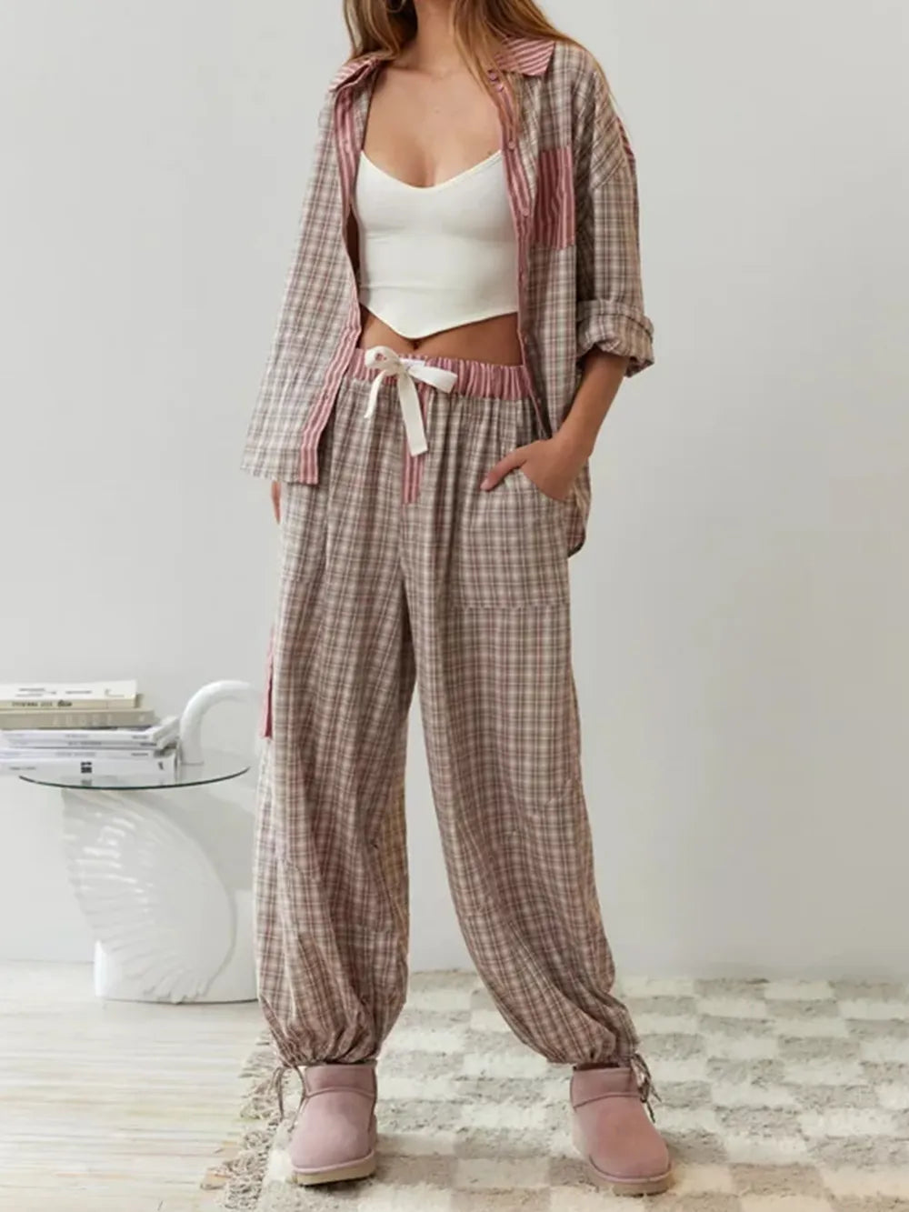 CosyCotton - Tweedelige pyjama set katoen zacht en stretchy