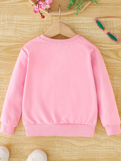 Meisjes sweatshirt met eenhoornprint en ronde hals - Halina