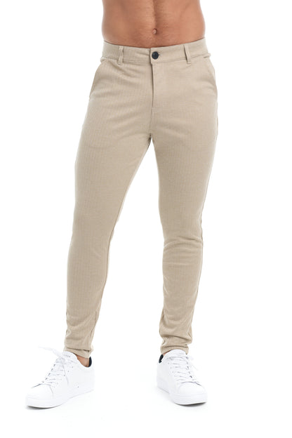 Fredo - Slim-fit broek met hoge tailleband