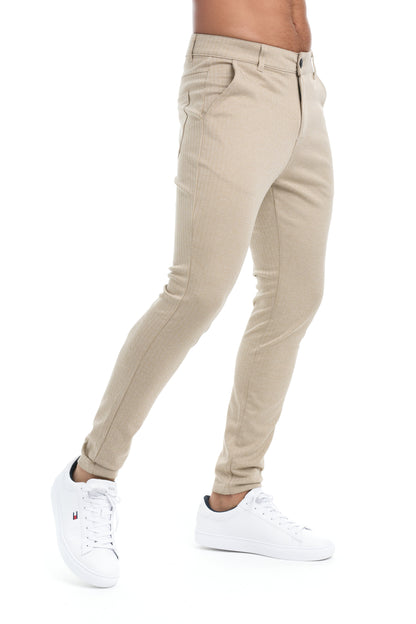 Fredo - Slim-fit broek met hoge tailleband