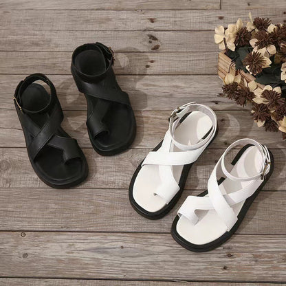 Chloe – Dames sandalen met kruissluiting en plateauzoo