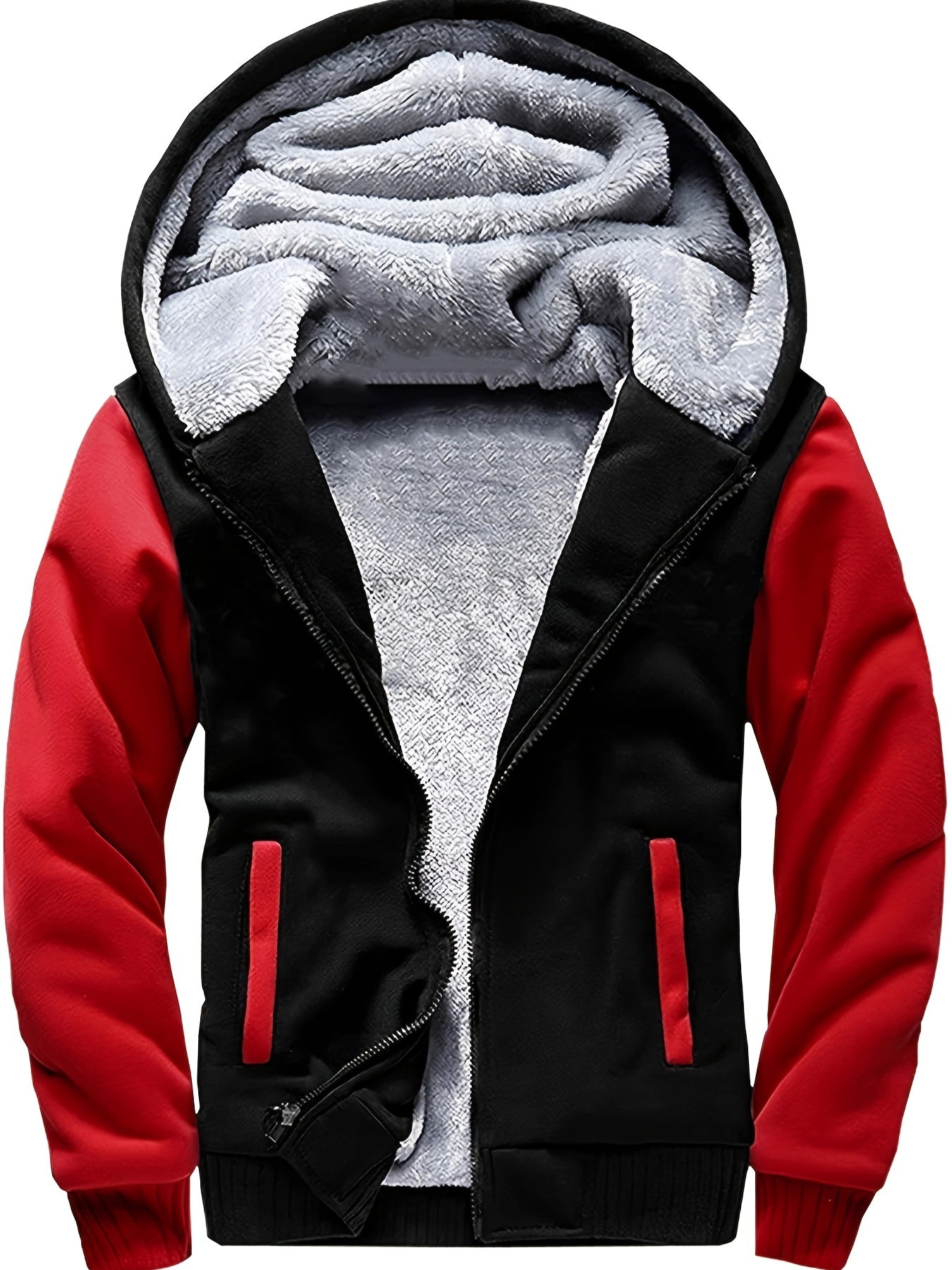 Sherpa gevoerde kinder fleece full zip hooded jacket - Josiah