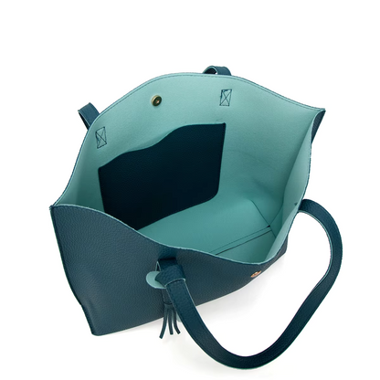 Shem - Lagune blauw leren portemonnee