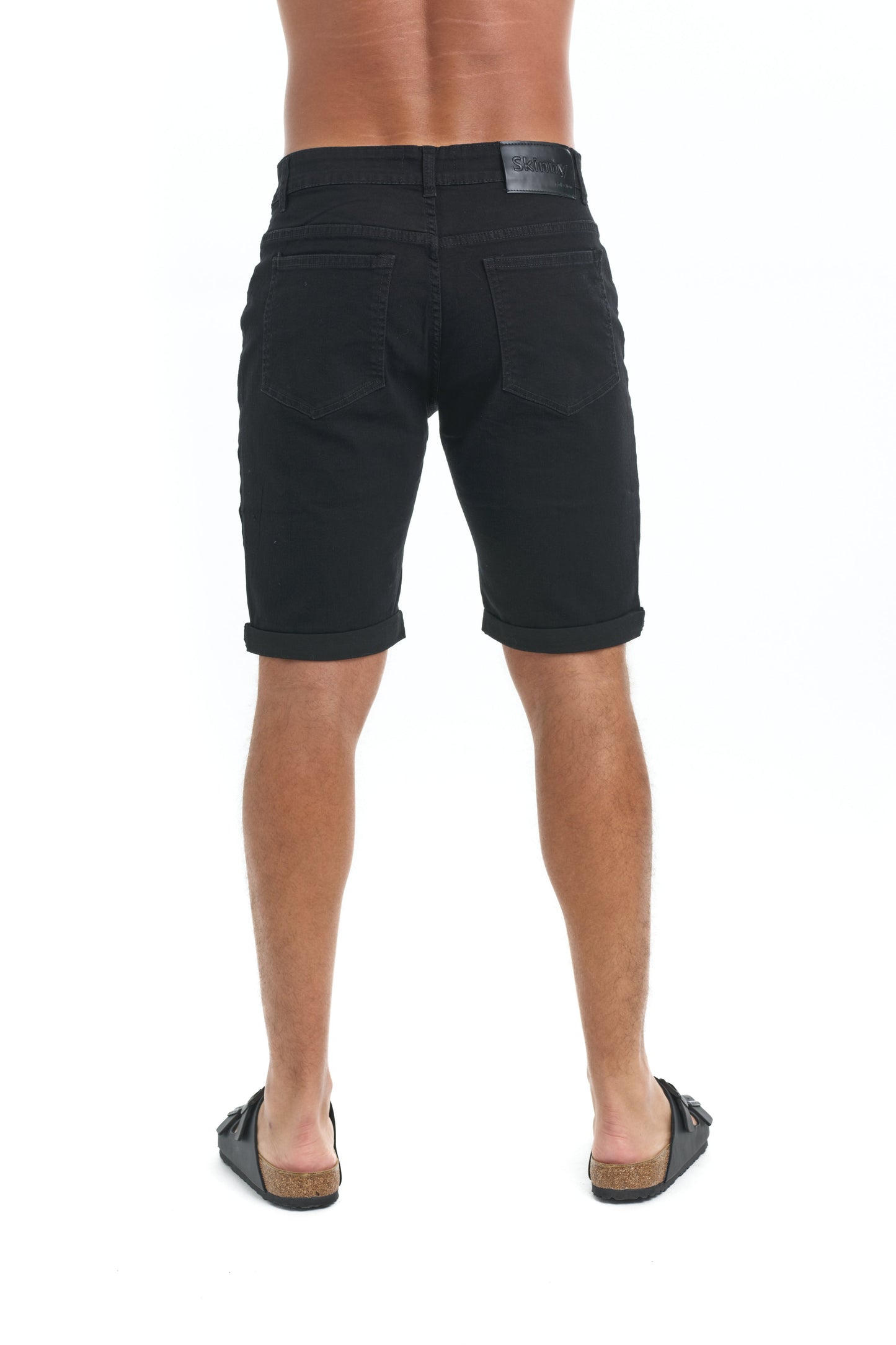 Burke - Verweerde denim shorts