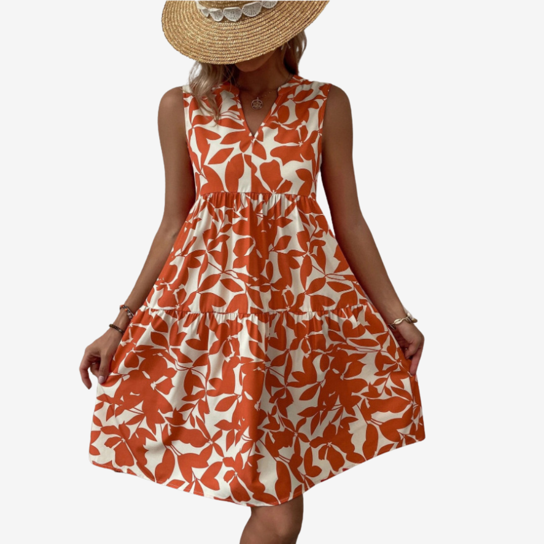 Ewa - Zomerjurk met v-hals voor dames