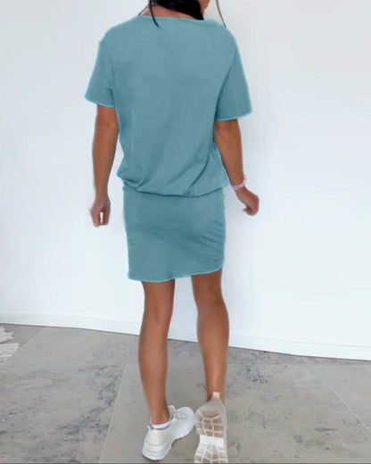Katarzyna - Casual damesjurk met t-shirt look