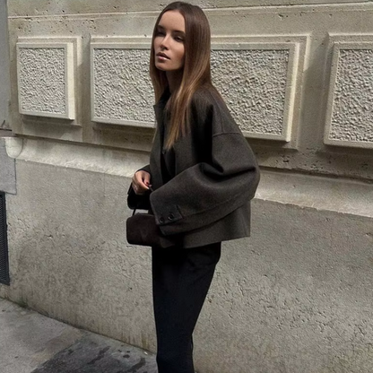 Orlie - Damesblazer van tijdloze wol met knoopsluiting