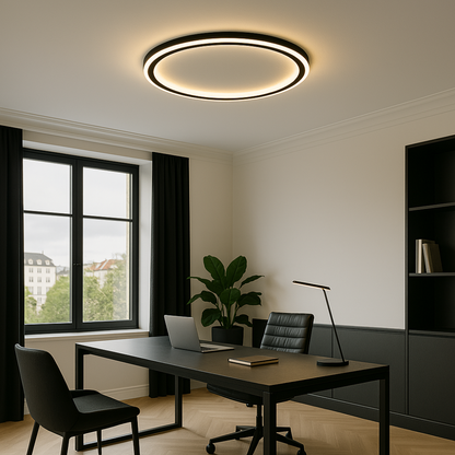 Moderne ronde LED plafondlamp met zachte sfeerverlichting