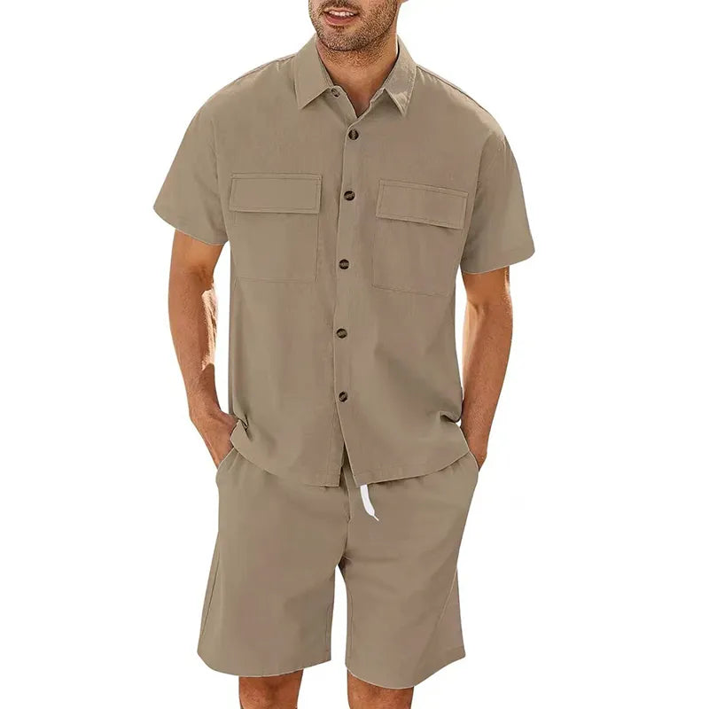 Geoffrey - Casual zomer tweedelige set voor heren