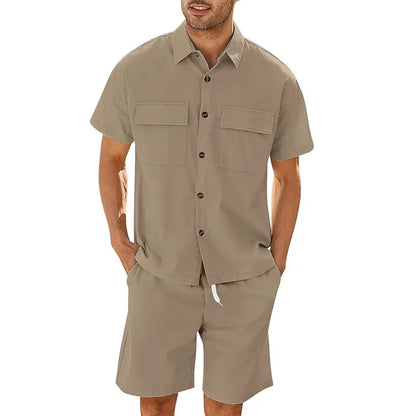 Geoffrey - Casual zomer tweedelige set voor heren