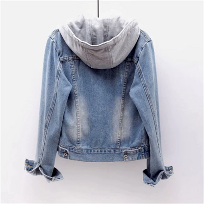 Marysa | Denim jacket met capuchon