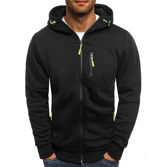 Elias - Slankmakende hoodie met rits en capuchon