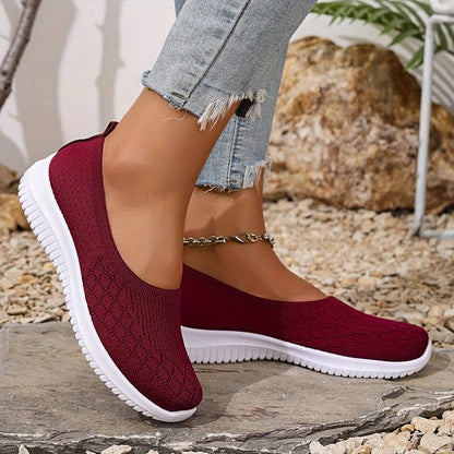 Agnieszka - Dames slip-on sneakers met flexibele zool