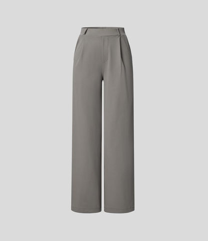 Quintina - Hoge taille wijde damesbroek