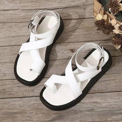Chloe – Dames sandalen met kruissluiting en plateauzoo