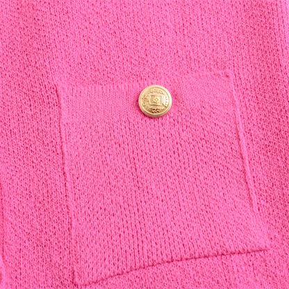 Myrna - Roze chic vest met knoopjes voor dames