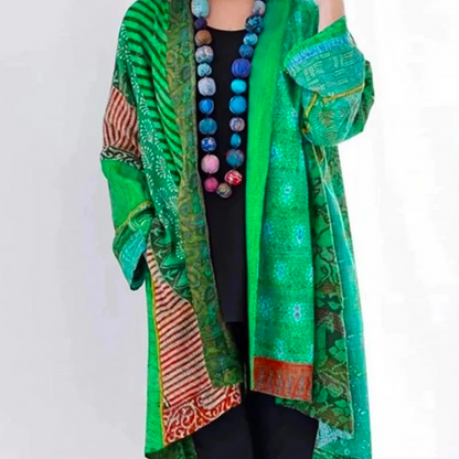 Myrtle - Vrouwen patchwork bohemien kimono vest