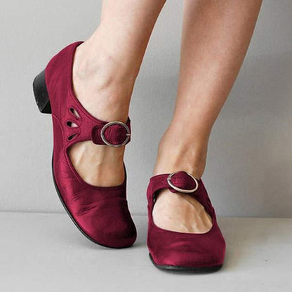 Zephyra - Elegante Orthopedische Vintage Schoenen Met Band