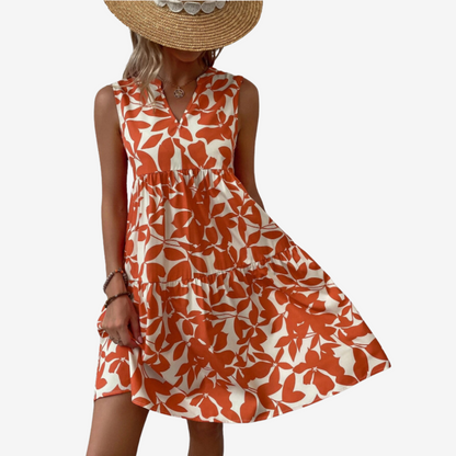 Ewa - Zomerjurk met v-hals voor dames